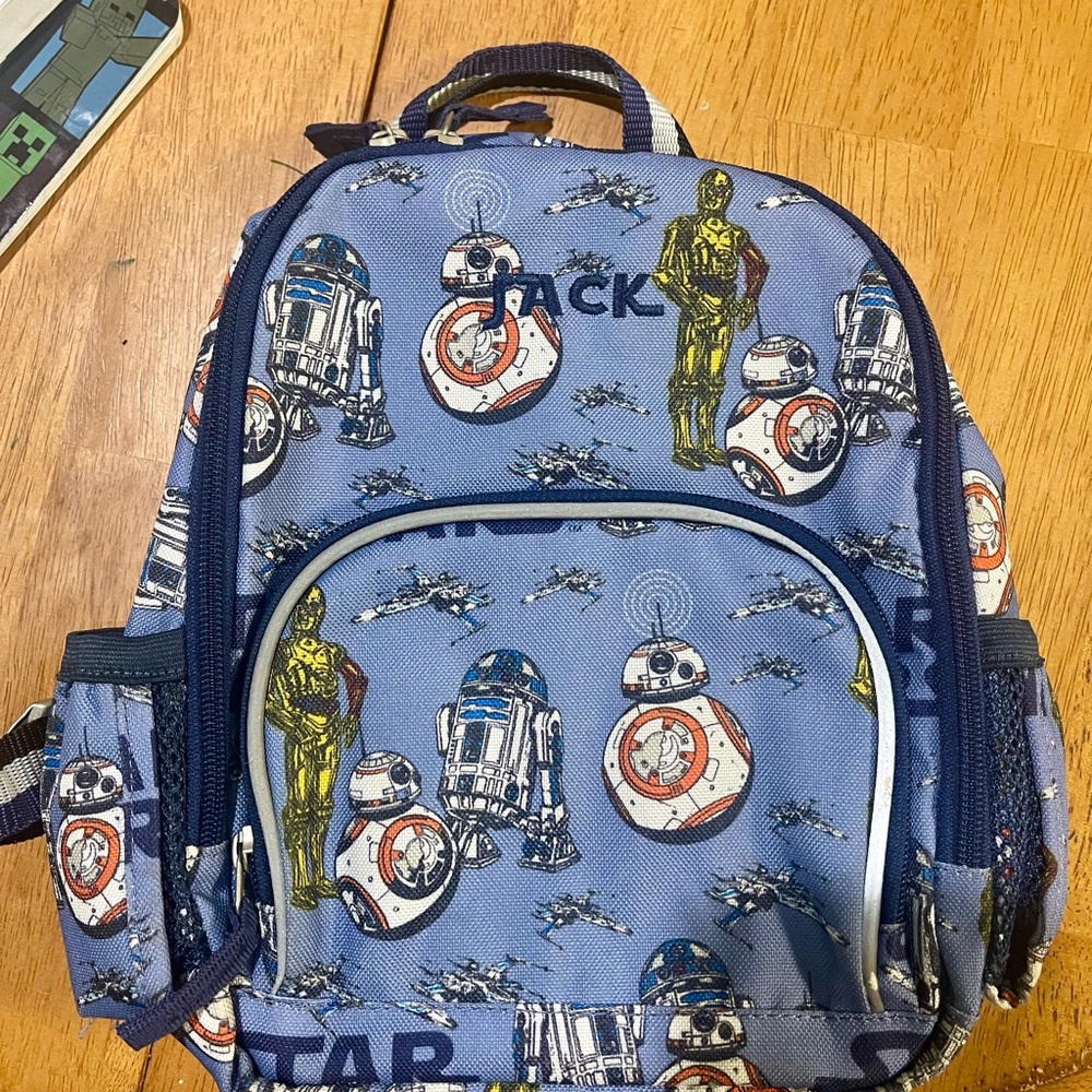 Pottery Barn Kids Blue Star Wars Backpack